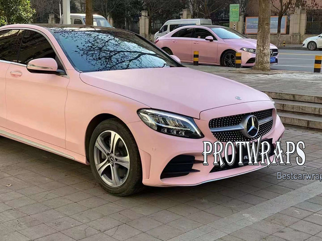 Premium Super Matte Romantic Pink Vinyl Wrap For Whole Car Wrapping  Covering Foil 1080 Series Initial Low Tack Glue 1.52*18m - Car Body Film -  AliExpress